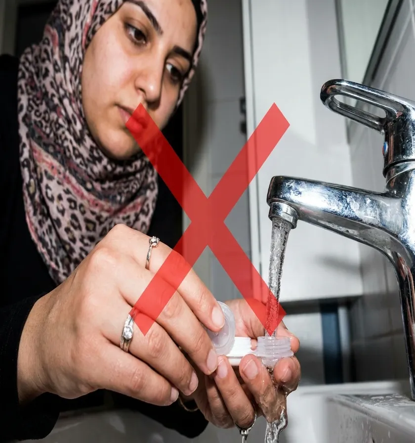 اشتباه خطرناک شستن جالنزی با آب لوله کشی.