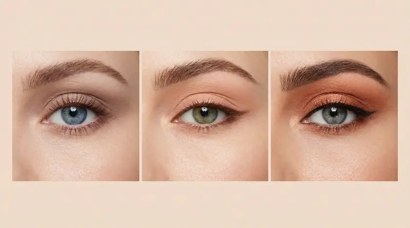 مقایسه جلوه طبیعی و چشمگیر لنز رنگی روی چشم روشن