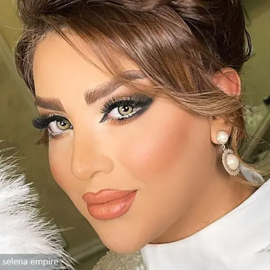لنز عسلی سبز دوردار امپایر سلنا