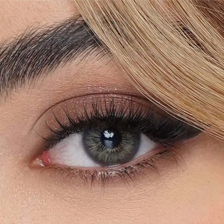 لنز طوسی سبز گری بژ آماندا