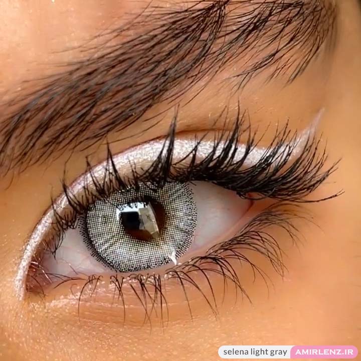 لنز طوسی یخی دور دار لایت گری سلنا