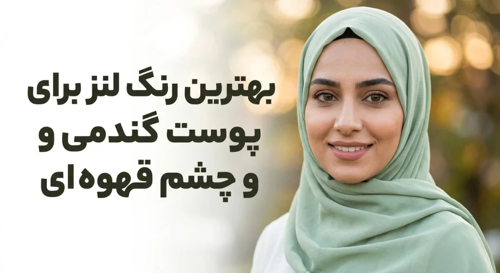 بهترین رنگ لنز برای پوست گندمی و چشم قهوه ای